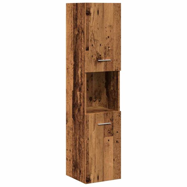 vidaXL 5d&iacute;ln&aacute; koupelnov&aacute; sestava old wood kompozitn&iacute; dřevo