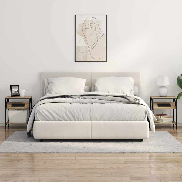 vidaXL Nočn&iacute; skř&iacute;ňka Sonoma dub 38 x 30 x 48 cm kompozitn&iacute; dřevo