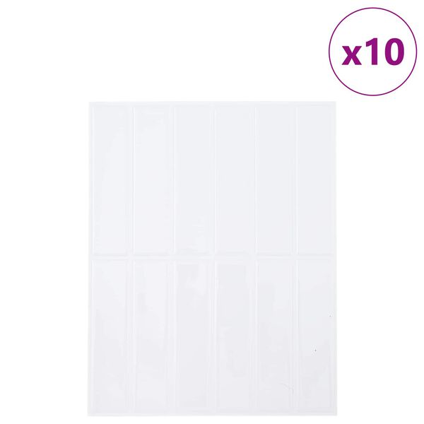 vidaXL Obd&eacute;ln&iacute;kov&aacute; dlažba 10 pcs B&iacute;l&aacute; 29 x 23 x 0,08 cm