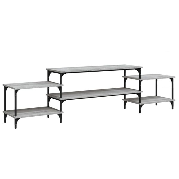 vidaXL TV skř&iacute;ňka &scaron;ed&aacute; sonoma 197 x 35 x 52 cm kompozitn&iacute; dřevo