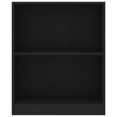 vidaXL Knihovna černá 60 x 24 x 76 cm kompozitní dřevo