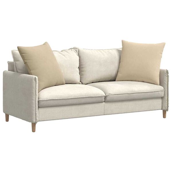 vidaXL Pohovkové polštáře 2 pcs Krémová 60 x 60 cm textil