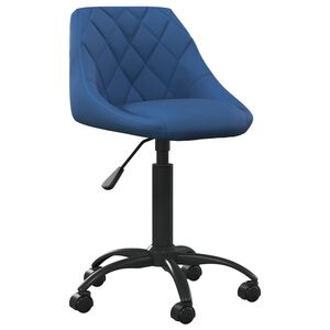 vidaXL Kancel&aacute;řsk&aacute; židle modr&aacute; samet