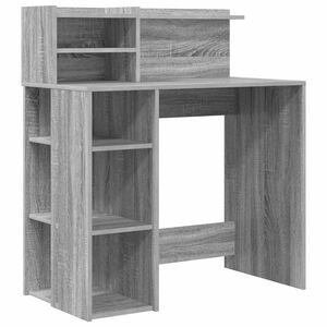 vidaXL Stůl &Scaron;ed&aacute; Sonoma Kompozitn&iacute; dřevo 90 x 48 x 101,5 cm