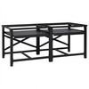 vidaXL Podstavec na pračku 2 pcs Čern&yacute; 120 x 56 x 52 cm Ocel