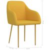 vidaXL J&iacute;deln&iacute; židle 6 ks žlut&eacute; samet