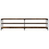 vidaXL TV skř&iacute;ňka kouřov&yacute; dub 200 x 30 x 50 cm kompozitn&iacute; dřevo a kov