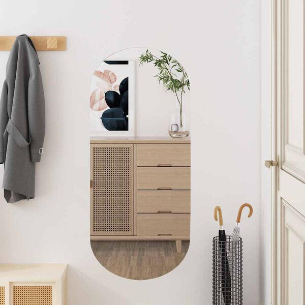 vidaXL N&aacute;stěnn&eacute; zrcadlo 35 x 80 cm sklo ov&aacute;ln&eacute;