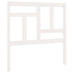 vidaXL Čelo postele b&iacute;l&eacute; 95,5 x 4 x 100 cm masivn&iacute; borovice