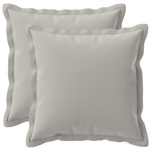 vidaXL Povlak na pol&scaron;t&aacute;ř 2 ks HOUTEN &Scaron;ed&aacute; 30 x 30 cm Polyester