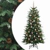 vidaXL Uměl&yacute; Skl&aacute;dac&iacute; V&aacute;nočn&iacute; Strom 150 cm 150 LED Tepl&aacute; b&iacute;l&aacute; PE a PVC