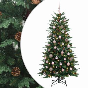 vidaXL Uměl&yacute; Skl&aacute;dac&iacute; V&aacute;nočn&iacute; Strom 150 cm 150 LED Tepl&aacute; b&iacute;l&aacute; PE a PVC