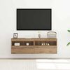 vidaXL TV wall cabinet N&aacute;stěnn&yacute; 2 pcs dub artisan 60 x 30 x 40 cm