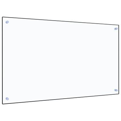 vidaXL Kuchyňský panel průhledný 100 x 60 cm tvrzené sklo