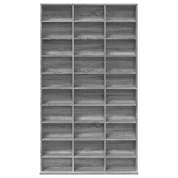 vidaXL Skř&iacute;ňka na CD &scaron;ed&aacute; sonoma 102 x 23 x 177,5 cm kompozitn&iacute; dřevo