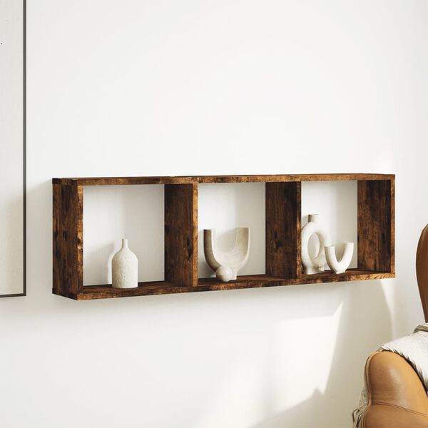 vidaXL N&aacute;stěnn&aacute; skř&iacute;ňka 100 x 16 x 30 cm kouřov&yacute; dub kompozitn&iacute; dřevo