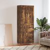 vidaXL Skř&iacute;ň highboard kouřov&yacute; dub 69,5 x 34 x 180 cm kompozitn&iacute; dřevo