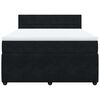 vidaXL Box spring postel s matrac&iacute; čern&aacute; 140x200 cm samet