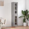vidaXL Skř&iacute;ň highboard &scaron;ed&aacute; sonoma 34,5 x 34 x 180 cm kompozitn&iacute; dřevo