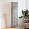 vidaXL Skř&iacute;ň highboard betonově &scaron;ed&aacute; 34,5x34x180 cm kompozitn&iacute; dřevo