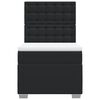 vidaXL Box spring postel s matrac&iacute; čern&aacute; 100x200 cm uměl&aacute; kůže