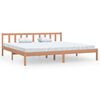 vidaXL R&aacute;m postele medově hněd&yacute; masivn&iacute; dřevo 180 x 200 cm Super King