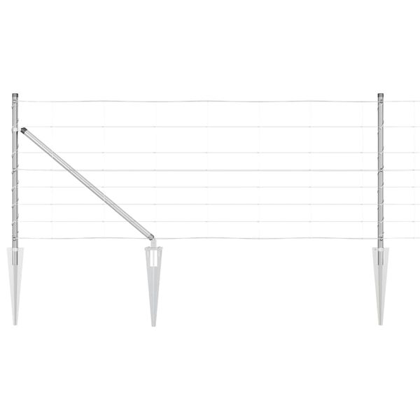 vidaXL Plotov&yacute; sloupek. Pozinkovan&yacute; 25 x 0,8 m Ocel