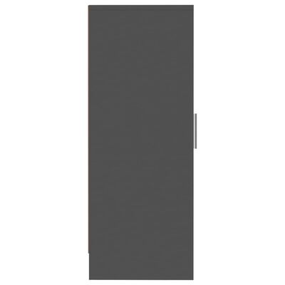 vidaXL Botník šedý 32 x 35 x 92 cm dřevotříska