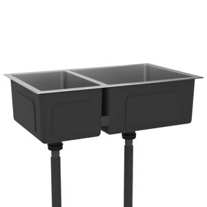 vidaXL Kuchyňský dřez nerezová ocel