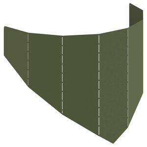 vidaXL Okraj tr&aacute;vn&iacute;ku 100 x 45 cm Ocel Olivově zelen&aacute;