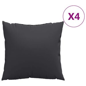 vidaXL Pol&scaron;t&aacute;ře na pohovku 4 ks čern&eacute; 40 x 40 cm textil