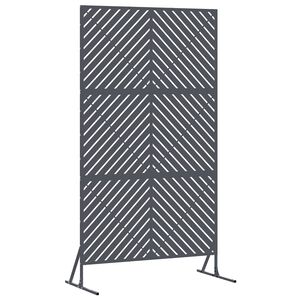 vidaXL Obrazovka pro soukrom&iacute; 100 x 50 x 180 cm Ocel Antracitov&aacute;
