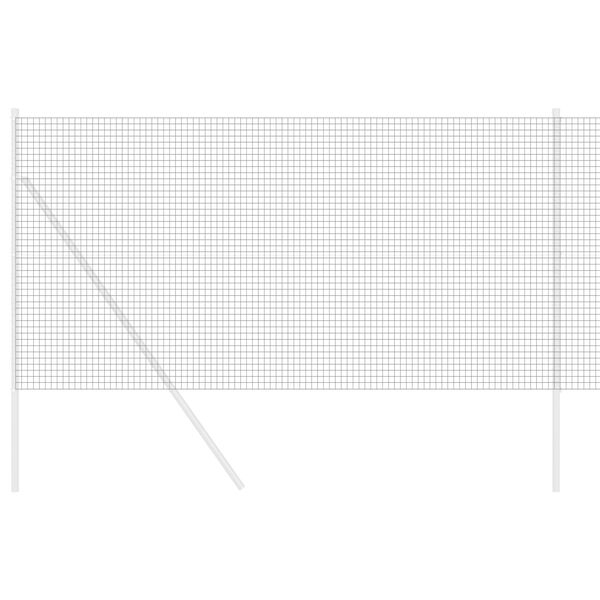 vidaXL Svařovaný drátěný plot Šedá 1.4 x 25 m Ocel