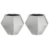 vidaXL Truhl&iacute;k 2 pcs Stř&iacute;brn&aacute; 50 x 50 x 40 cm Pozinkovan&aacute; ocel