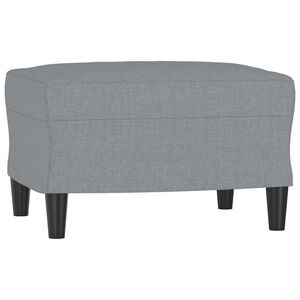 vidaXL Podnožka světle &scaron;ed&aacute; 60 x 50 x 41 cm textil