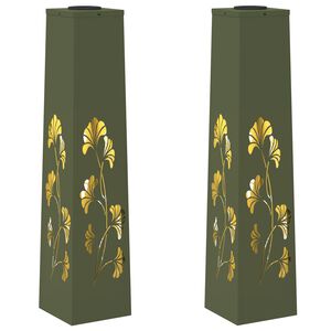 vidaXL Sol&aacute;rn&iacute; LED Cestovn&iacute; Světlo 2 ks Tepl&aacute; b&iacute;l&aacute; 18 x 18 x 80 cm
