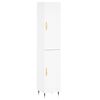vidaXL Skř&iacute;ň highboard b&iacute;l&aacute; 34,5 x 34 x 180 cm kompozitn&iacute; dřevo