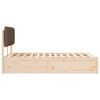 vidaXL R&aacute;m postele s čalouněn&yacute;m čelem s čelo Taupe 120 x 200 cm