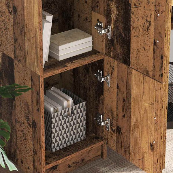 vidaXL Vysok&yacute; bufet Star&eacute; dřevo 31.5 x 32 x 122.5 cm