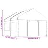 vidaXL Alt&aacute;n se střechou b&iacute;l&yacute; 4,46 x 4,08 x 3,22 m polyethylen