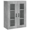 vidaXL Skř&iacute;ň highboard betonově &scaron;ed&aacute; 69,5x34x180 cm kompozitn&iacute; dřevo