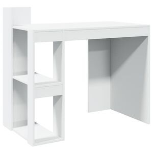 vidaXL Kancel&aacute;řsk&yacute; stůl b&iacute;l&yacute; 103,5 x 56,5 x 94 cm kompozitn&iacute; dřevo