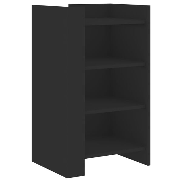 vidaXL Př&iacute;born&iacute;k čern&yacute; 45 x 35 x 75 cm kompozitn&iacute; dřevo