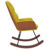 vidaXL Houpací křeslo žluté samet