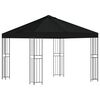 vidaXL Alt&aacute;n 3 x 3 m Čern&aacute; Polyester a ocel 190 gsm