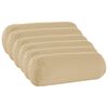 vidaXL Povlak na pol&scaron;t&aacute;ř 6 pcs HEERLEN B&eacute;žov&aacute; &Oslash; 15 x 40 cm Polyester