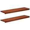 vidaXL Parapety 2 ks Hněd&aacute; 90 x 25 x 2 cm Masivn&iacute; bukov&eacute; dřevo