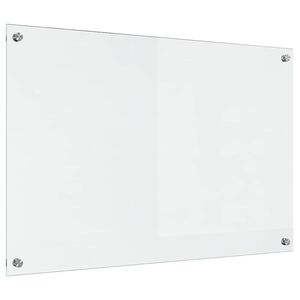 vidaXL Kuchyňská zástěna Transparentní 90 x 60 cm tvrzené sklo