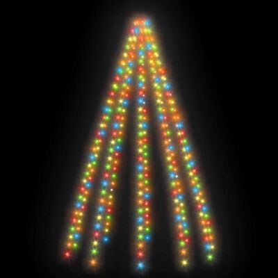 vidaXL Světelná síť na vánoční stromek 250 barevných LED diod 250 cm