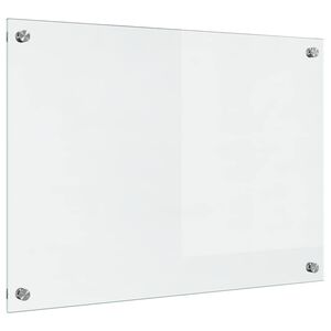 vidaXL Kuchyňská zástěna Transparentní 70 x 50 cm tvrzené sklo